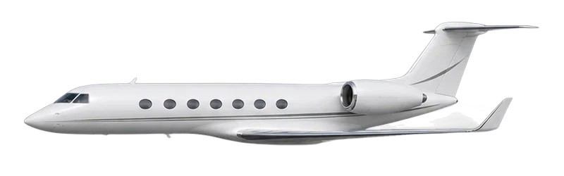 Heavy jet, side view